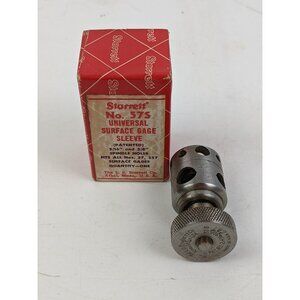 Vintage Starrett No. 57S Universal Surface Gage Sleeve Spindle w/ Box